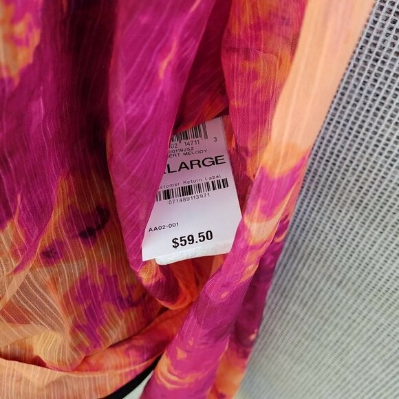 Bar III Long Sleeve Wrap Blouse. Size XXL. New With Tags $59 - Picture 10 of 11